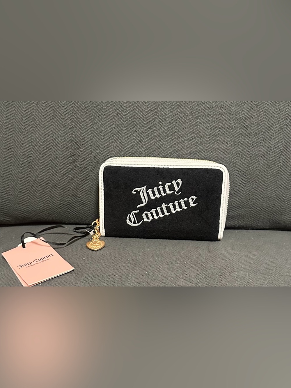 NWT Juicy Couture Gelato On Beach Multi Compartment Wallet - Liquorice Black